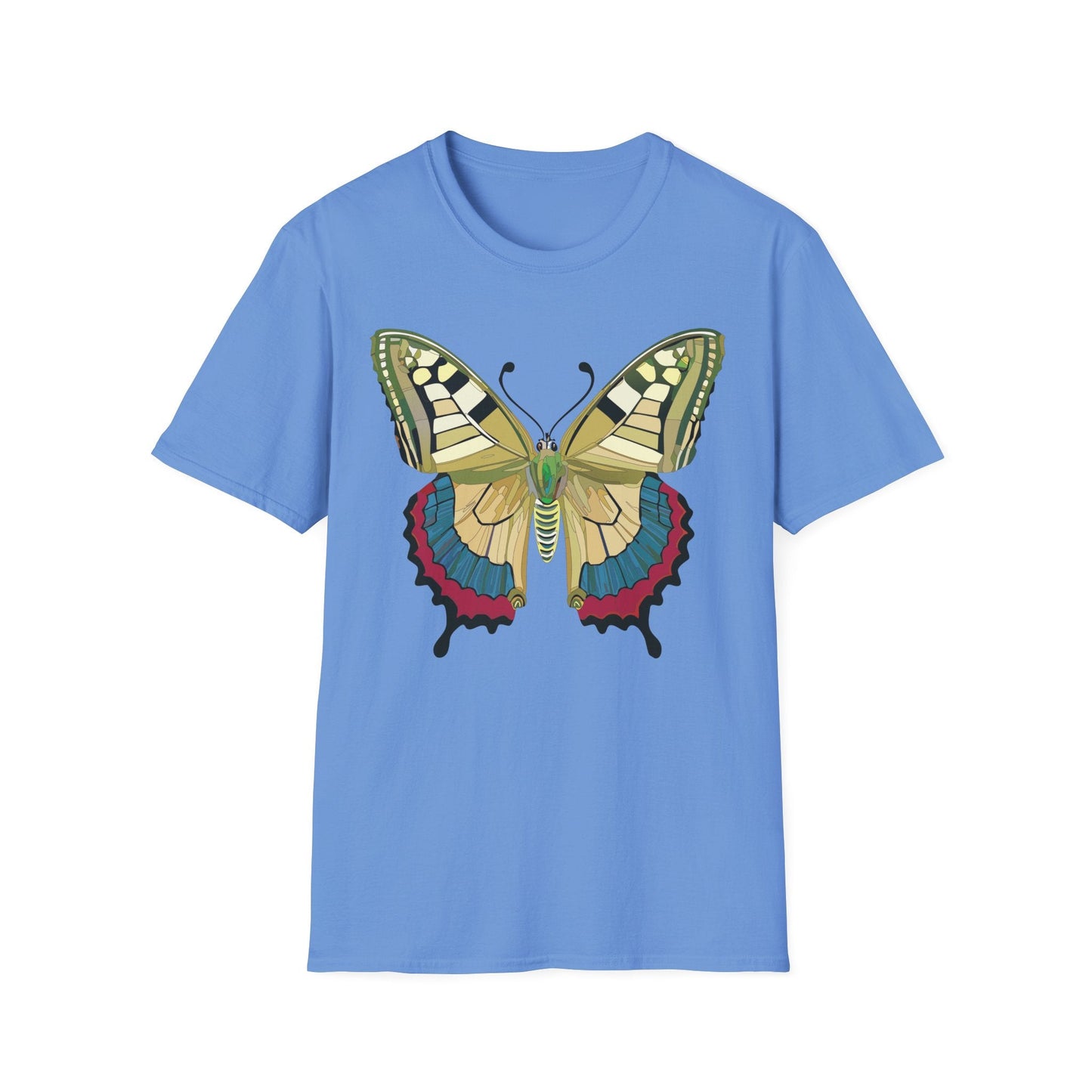 Butterfly T Shirt Unisex Monarch Design Soft Cotton Gildan 64000 Short Sleeve Tee