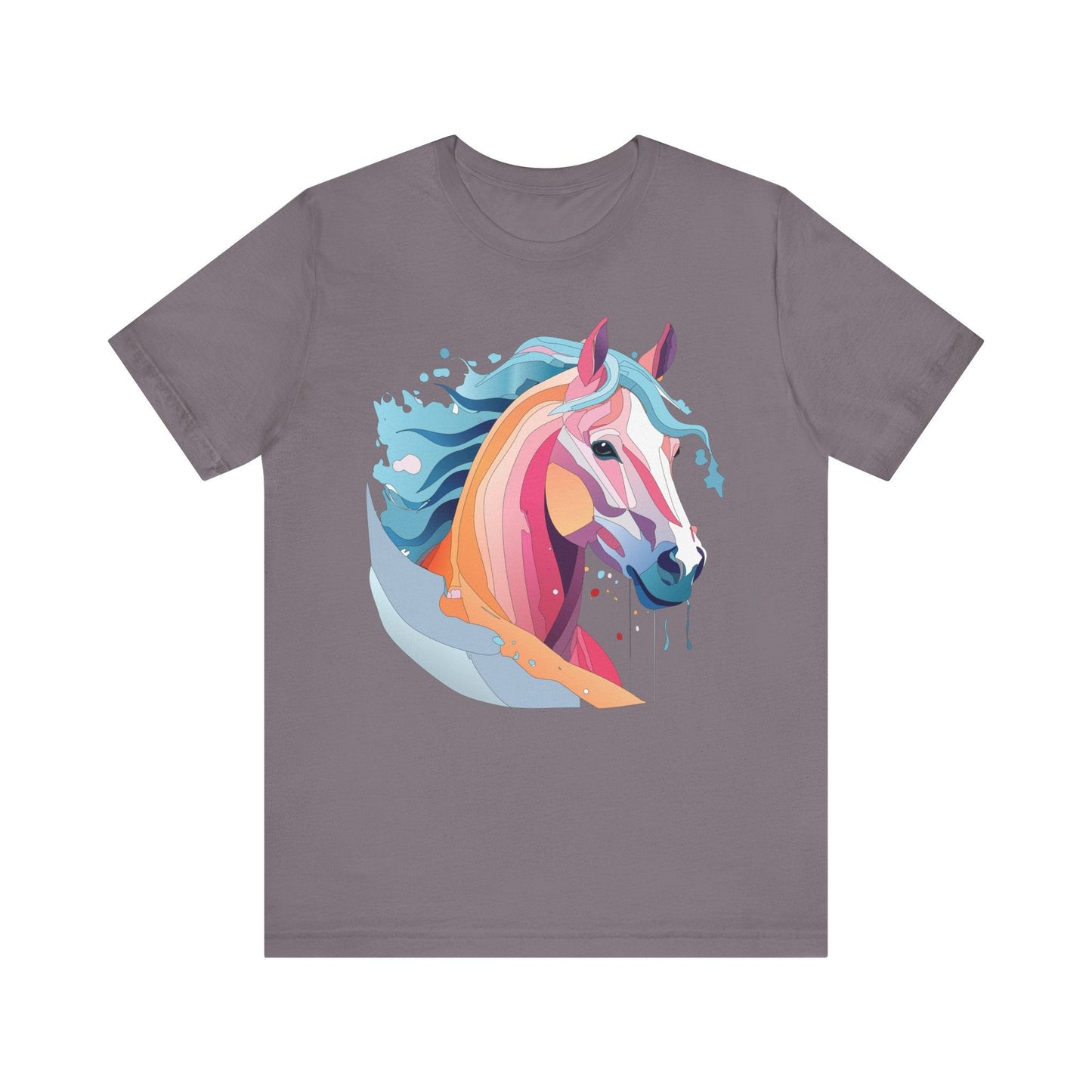 Unisex Animal Tee Shirt With Art Design Wild Animals Short Sleeve Premium Comfort Fit