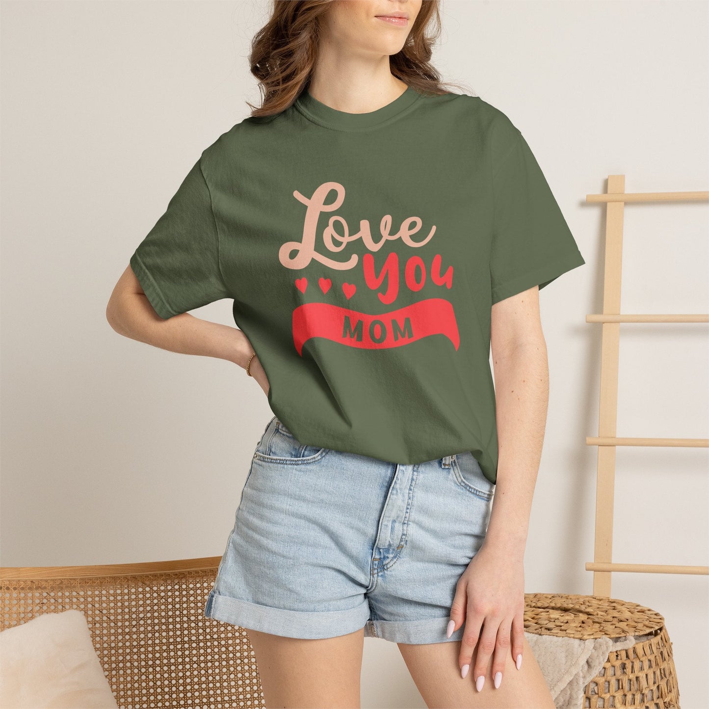 Mom T-shirt Mother Day Mama Tee Unisex Comfort Colors Garment-Dyed Cotton h50