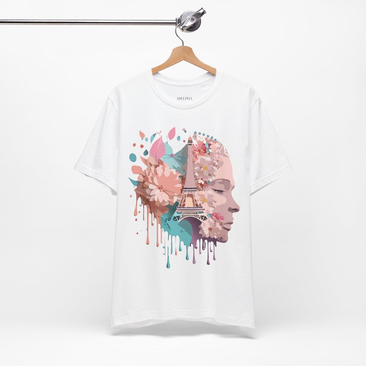Paris Tourist Shirt Unisex Graphic Tee Featuring Adelpha Vintage Art Design Premium Comfort