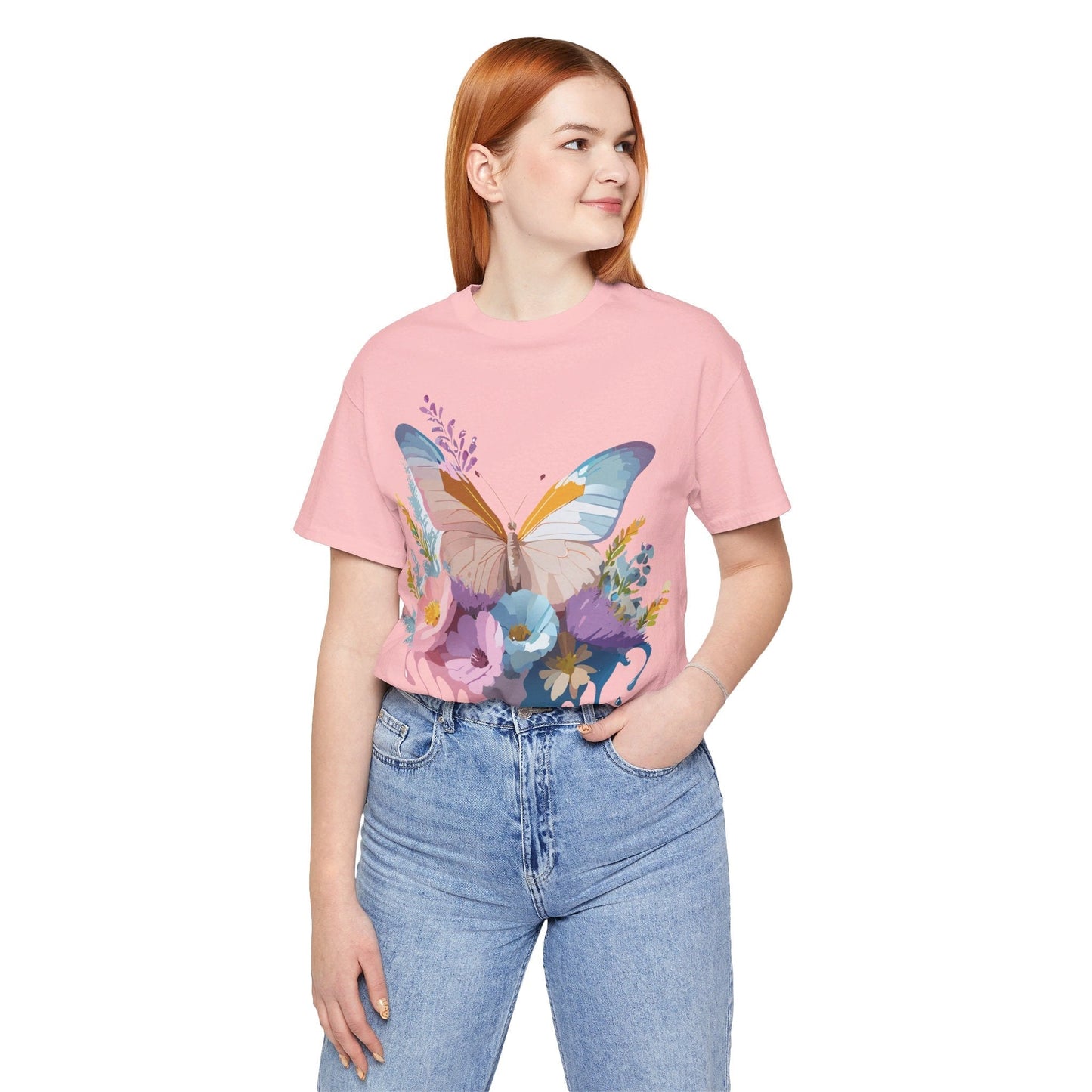 Butterfly Graphic Tee Unisex Short Sleeve Adelpha Artwork Vintage Inspired