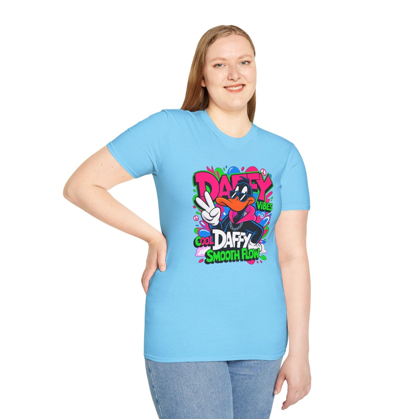 Unisex Cartoon T Shirt With Funny Animals Design Animation Tee Made From Softstyle Cotton