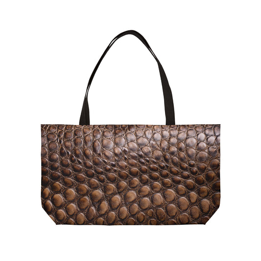 Leather Print Big Bag High-Quality 100% Spun Poly 24x13 Canvas Art Bag L-19