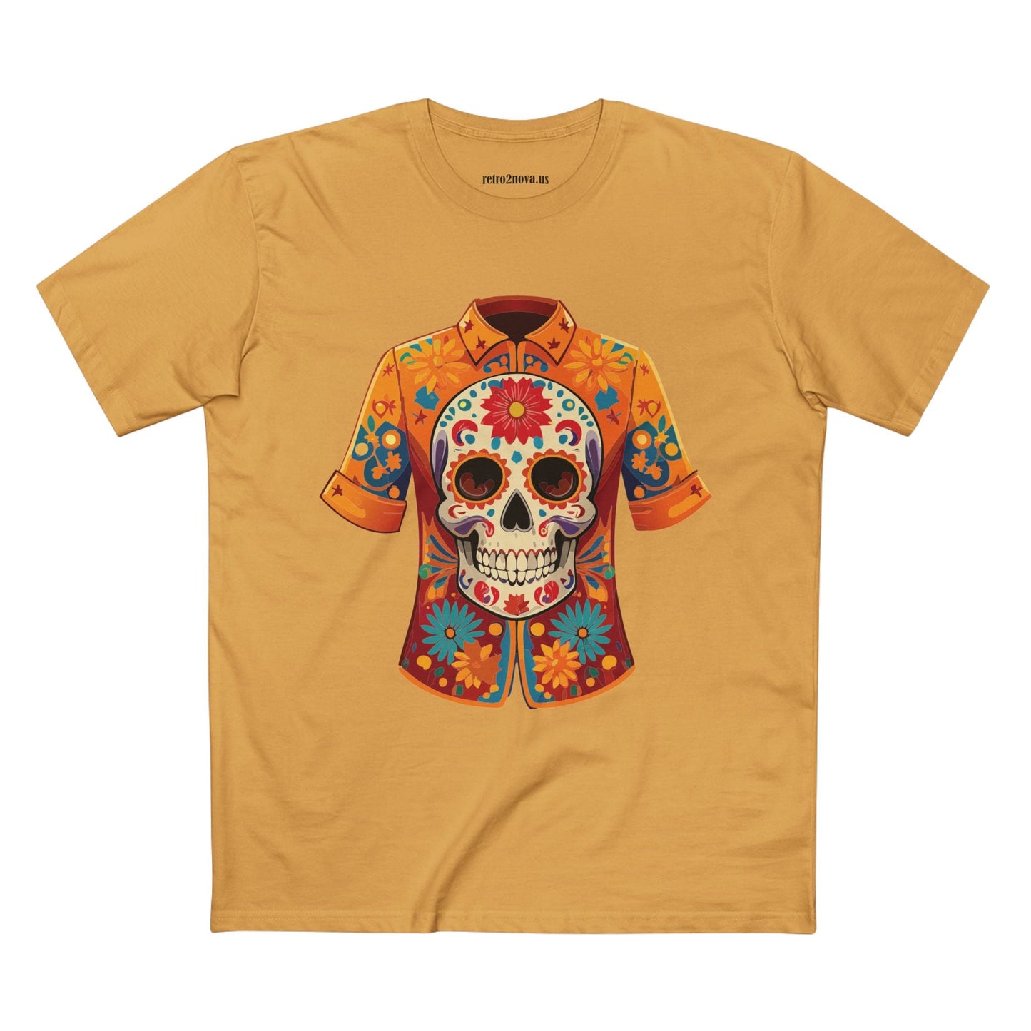 Skull Shirt Skeleton Shirt Unisex Premium Cotton Tee With Original Art Design Retro2Nova