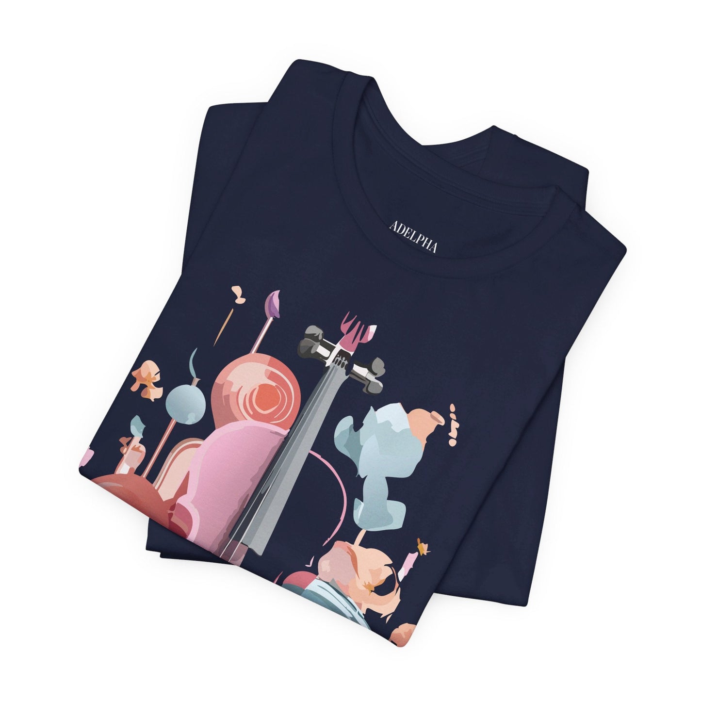 Adelpha Music Graphic T Shirt Unisex Short Sleeve Tee Vintage Inspired Artwork Edition