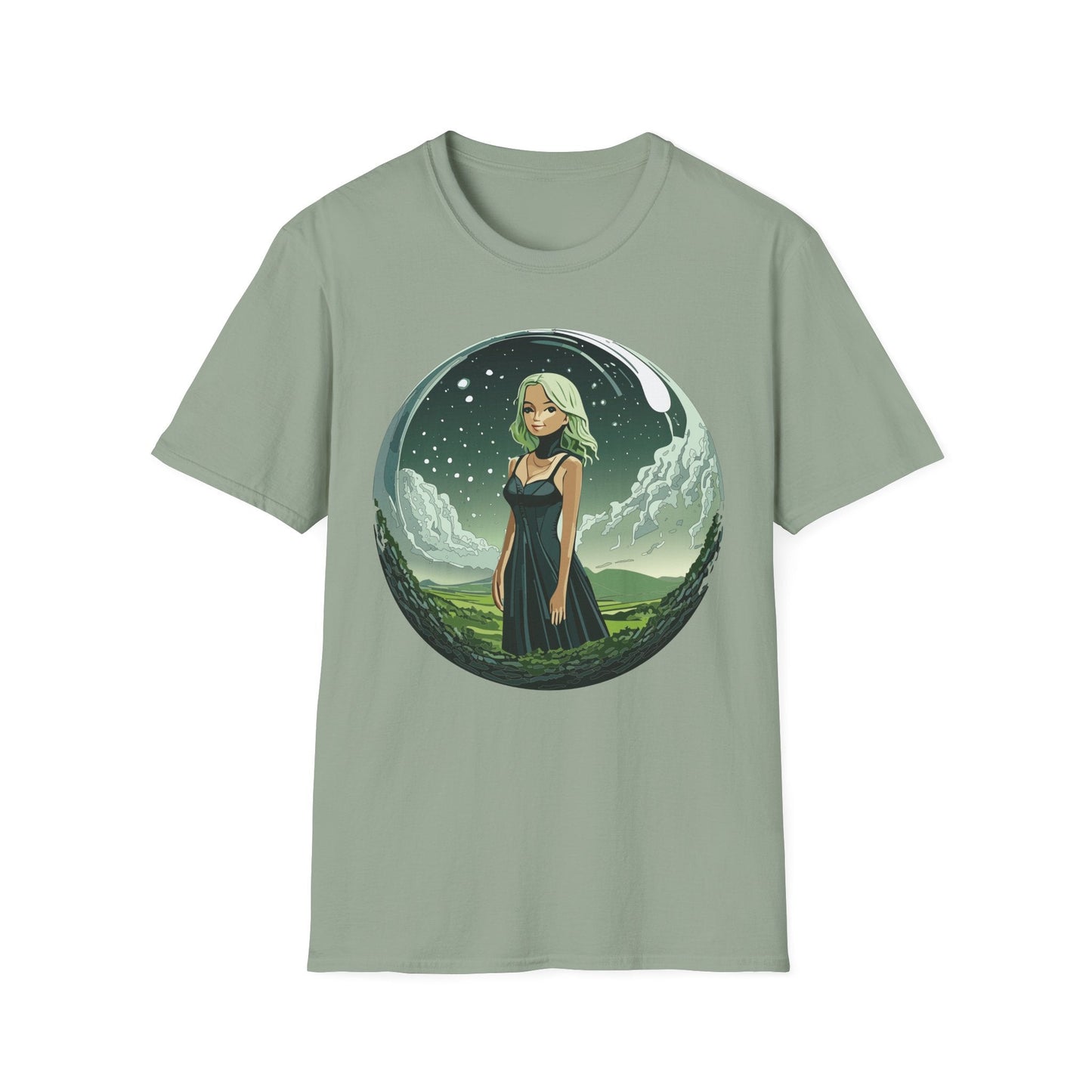 Womens Graphic T Shirt Art Design Tee Ladies Short Sleeve Softstyle 64000 Cotton Ring Spun