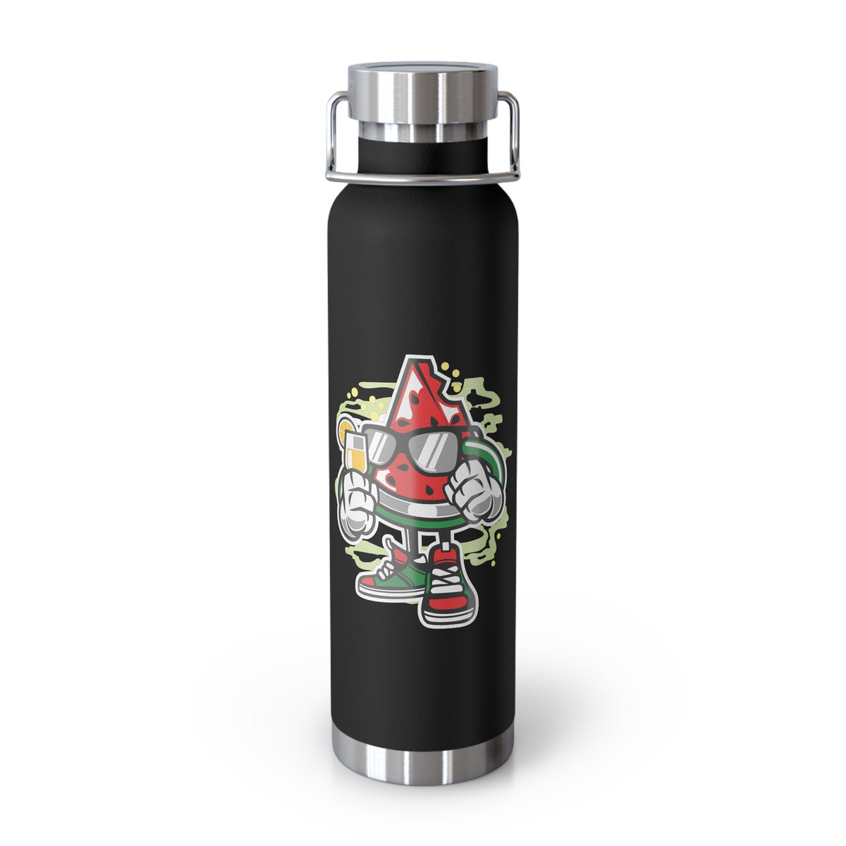 22oz Copper Insulated Water Bottle with Cartoon Design - CV59