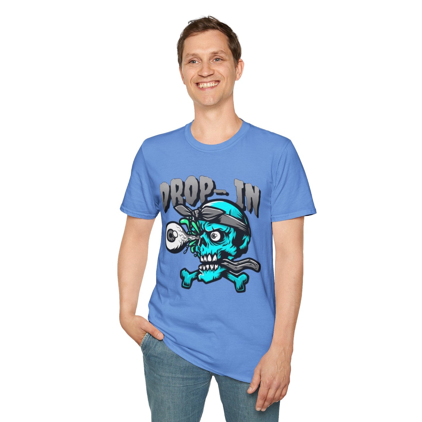 Unisex Skull T Shirt Skeleton Shirt With Skull Artwork Gildan Softstyle 64000 Cotton Tee