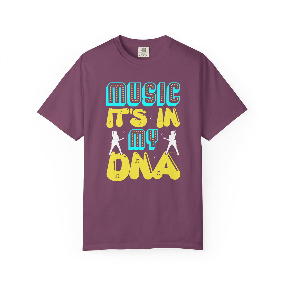 Music Its In My DNA T-Shirt Retro Music Graphic Unisex Cotton Tee 074