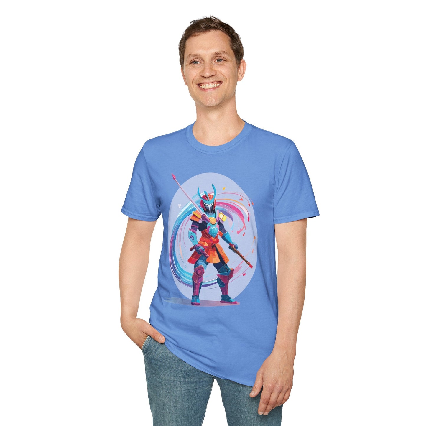 Samurai Shirt Unisex Gildan Softstyle Tee 100 Percent Ring Spun Cotton Samurai Design