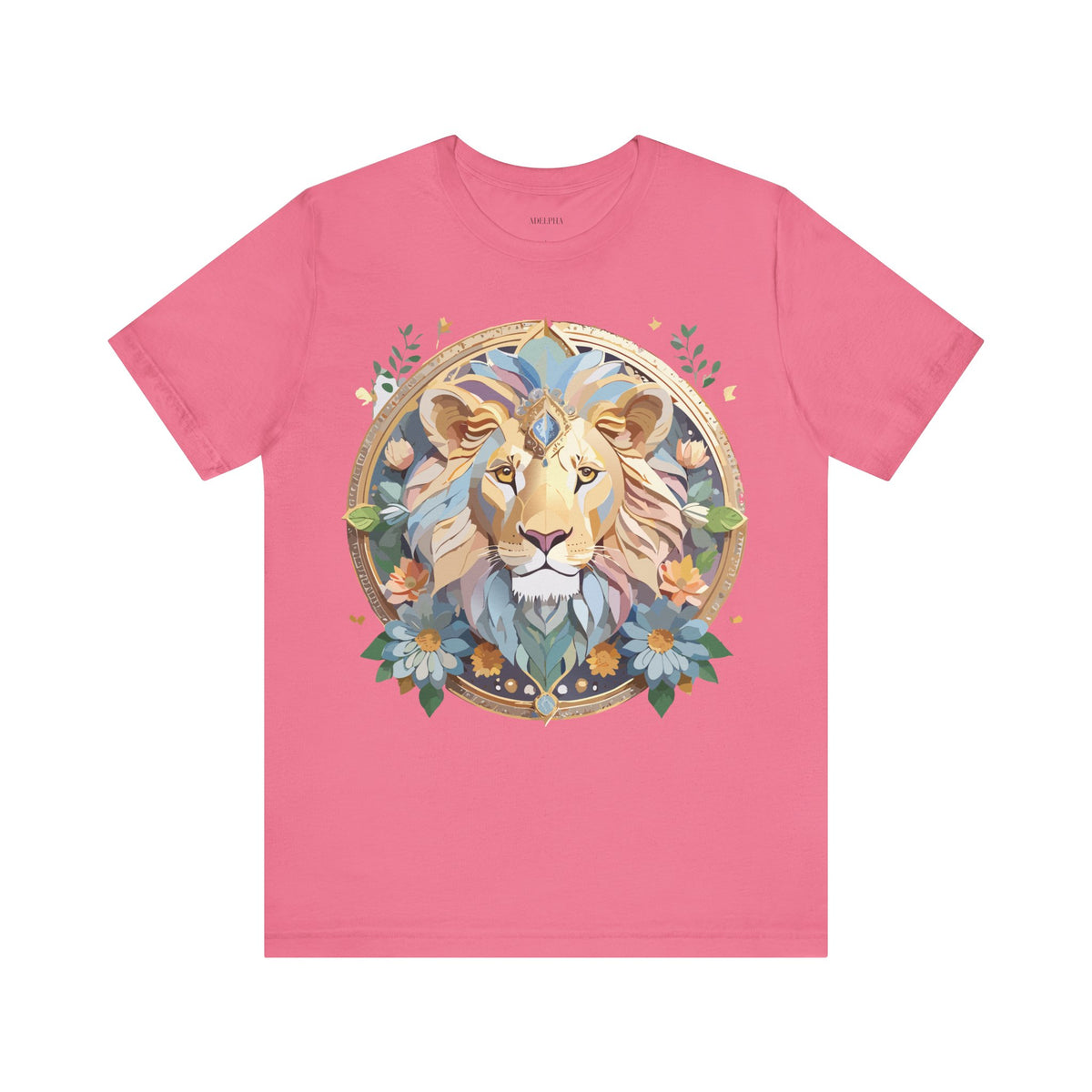 Medallion Graphic Unisex Cotton Bella+Canvas Tee with Art Design d34