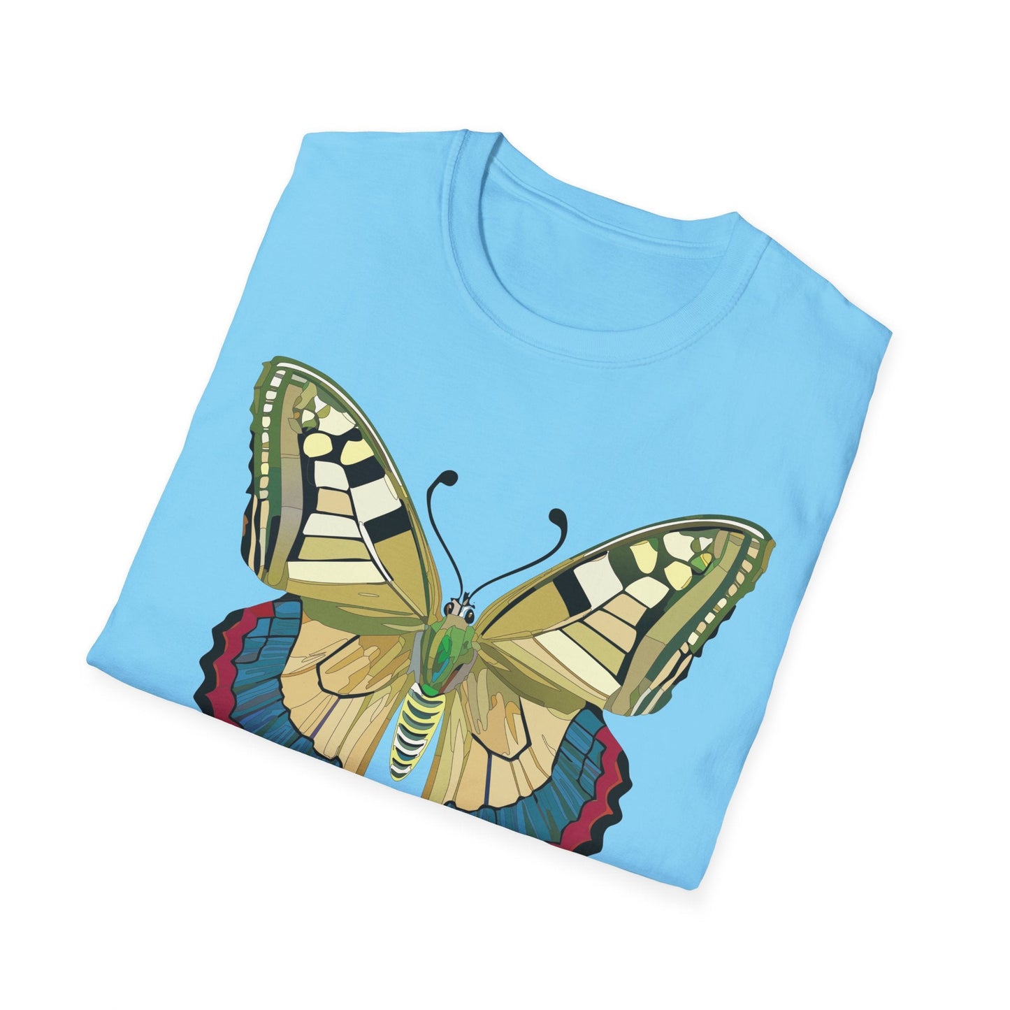 Butterfly T Shirt Unisex Monarch Design Soft Cotton Gildan 64000 Short Sleeve Tee