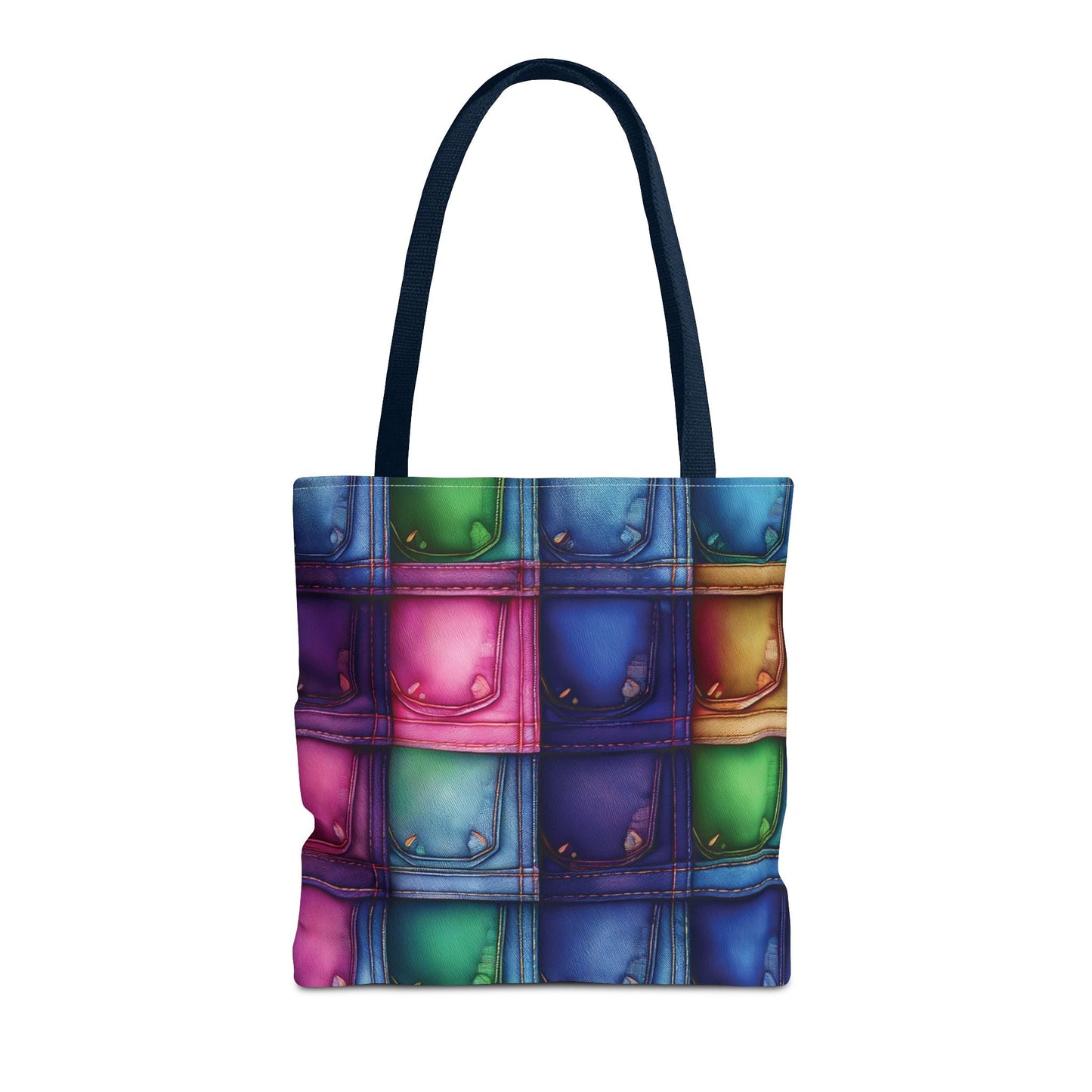 Denim Canvas Bag, Tote Bag Denim Printify