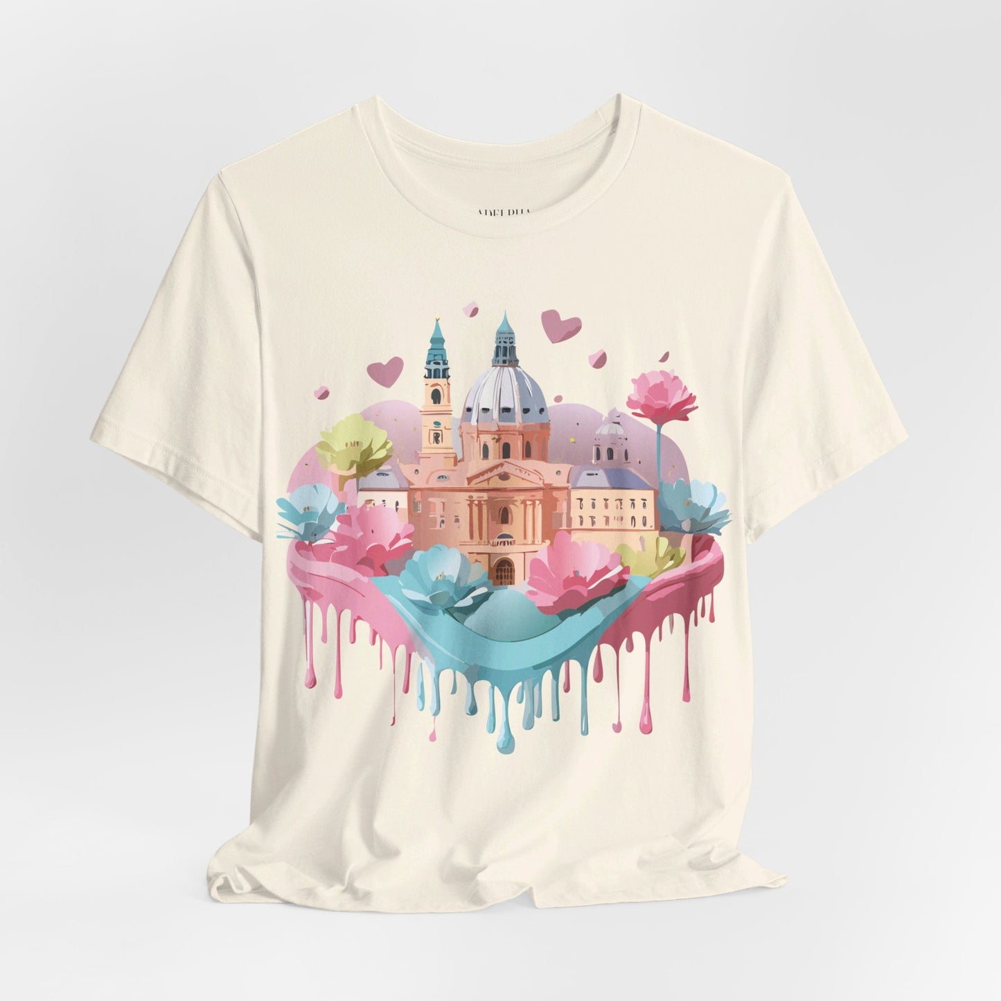 Prague Tourist Shirt Unisex Graphic Tee With Vintage Inspired Artwork By Adelpha