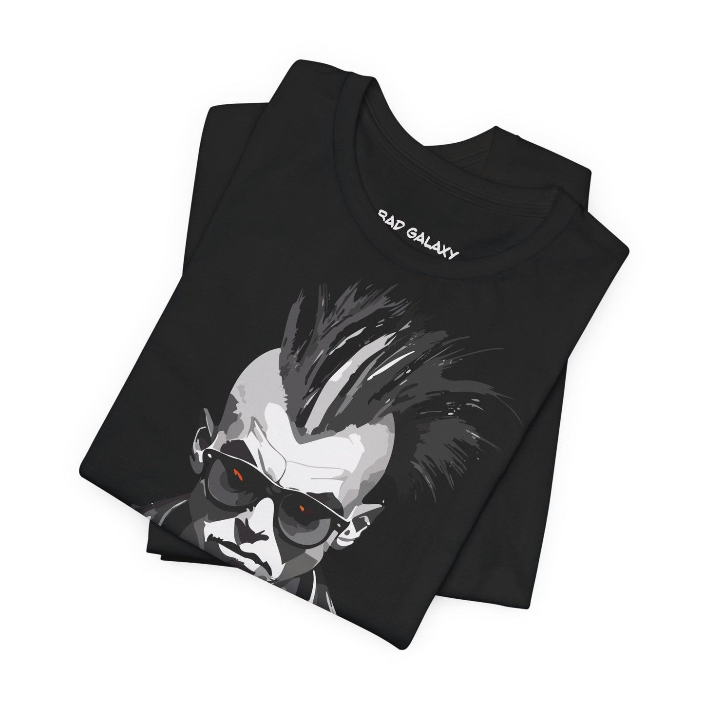 Punk Rock Tee Shirt From Bad Galaxy Made To Order 100 Percent Cotton Eco Friendly Inks