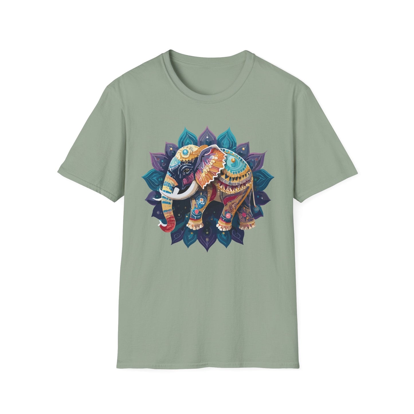 Elephant T Shirt Unisex Softstyle Cotton Tee Gildan 64000 Comfortable Everyday Wear