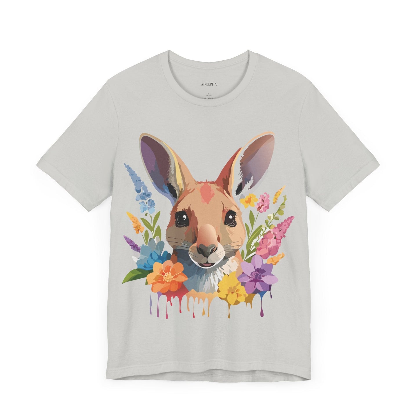 Kangaroo Graphic Unisex 100 Cotton Vintage Animal Artwork Tee 3