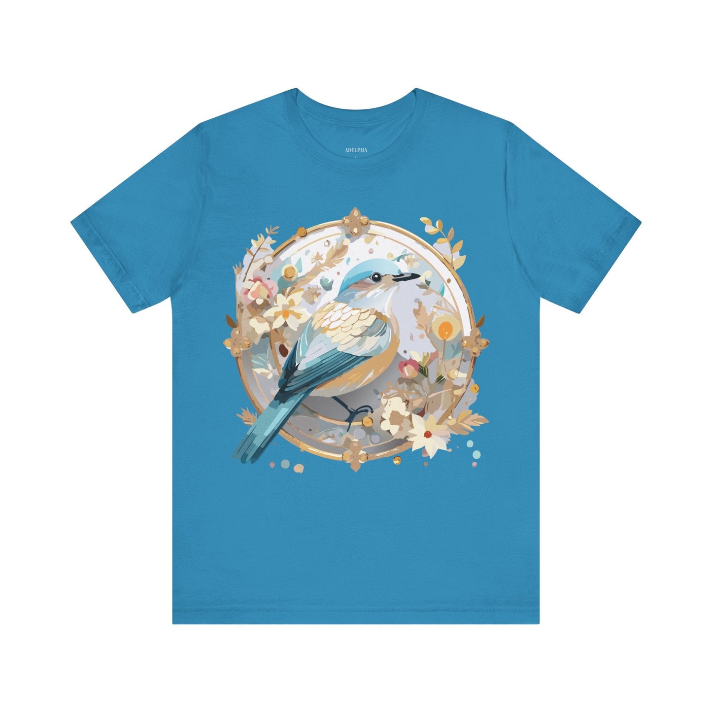 Adelpha Medallion Graphic Tee Unisex Jersey Short Sleeve Vintage Art Design Shirt