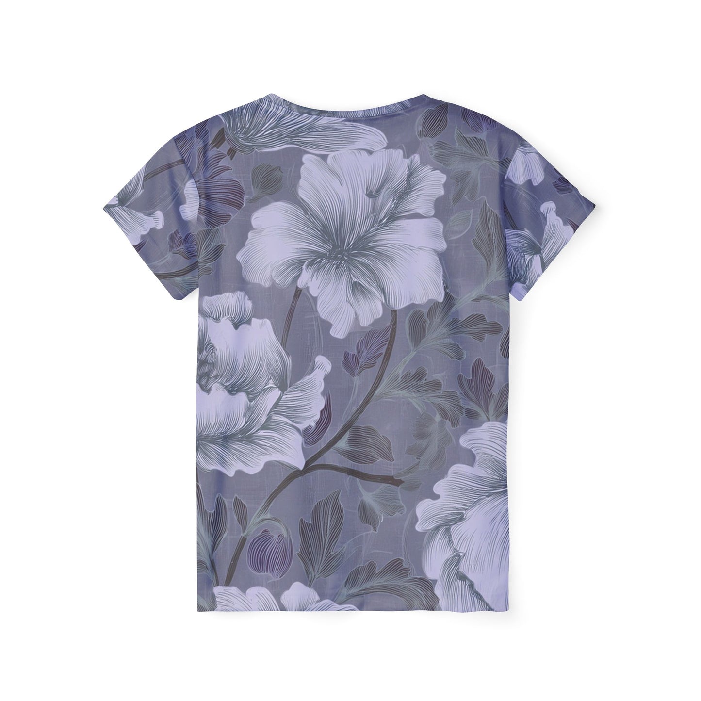 Women Poly T-Shirt with Floral Print