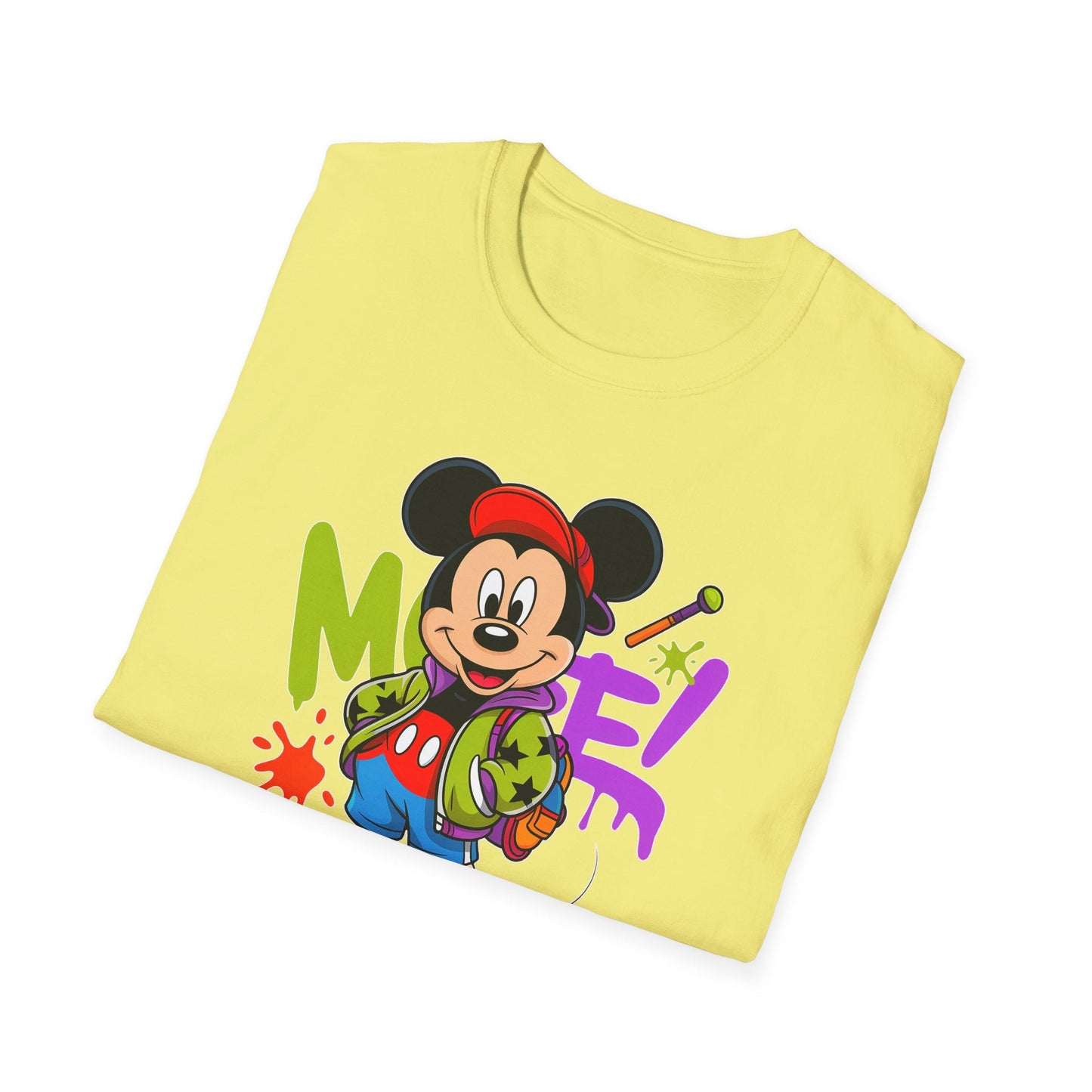 Unisex Cartoon T Shirt with Animation Design Funny Animals Tee Gildan Softstyle 64000