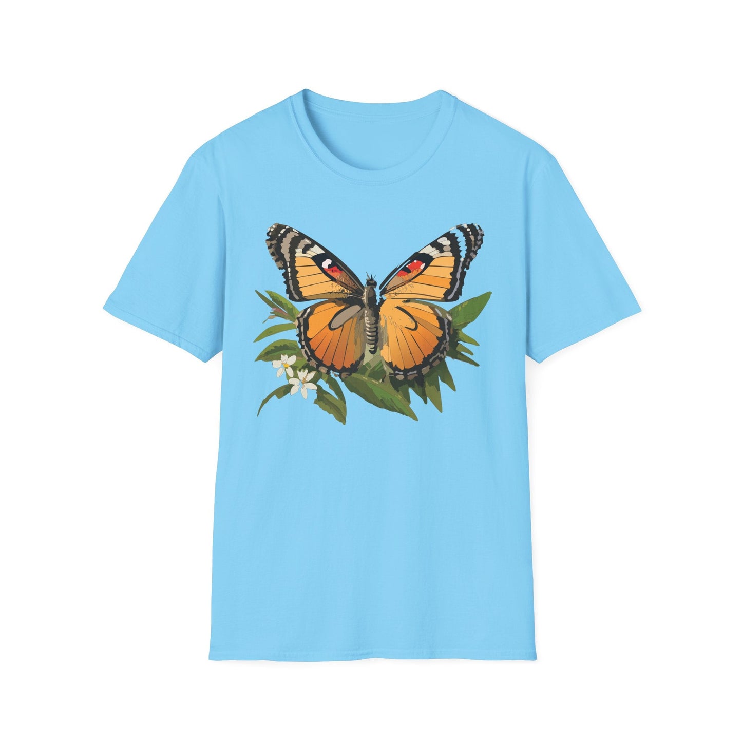Monarch Butterfly Shirt Unisex Softstyle Tee 100 Percent Ring Spun Cotton Gildan 64000
