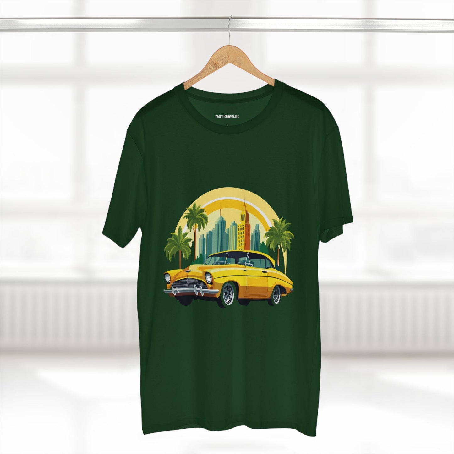 Retro Car Shirt Vintage Car Shirt Unisex Premium Cotton Tee With Original Art Design RC 24