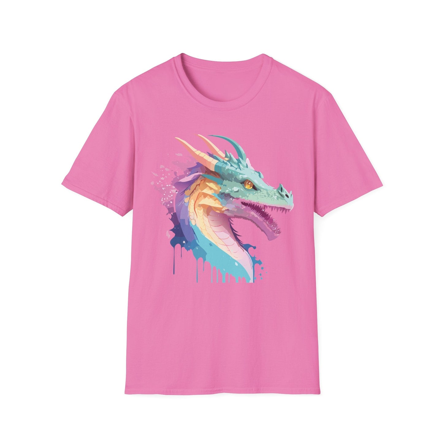 Dragon Graphic Tee Unisex Short Sleeve Dragon Shirt With Animal Design Gildan SoftStyle 64000