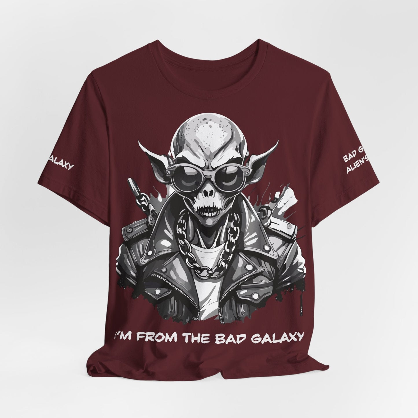 Alien Tee Shirt From Bad Galaxy Made To Order Free Shipping 100 Percent Cotton Eco Friendly In USA