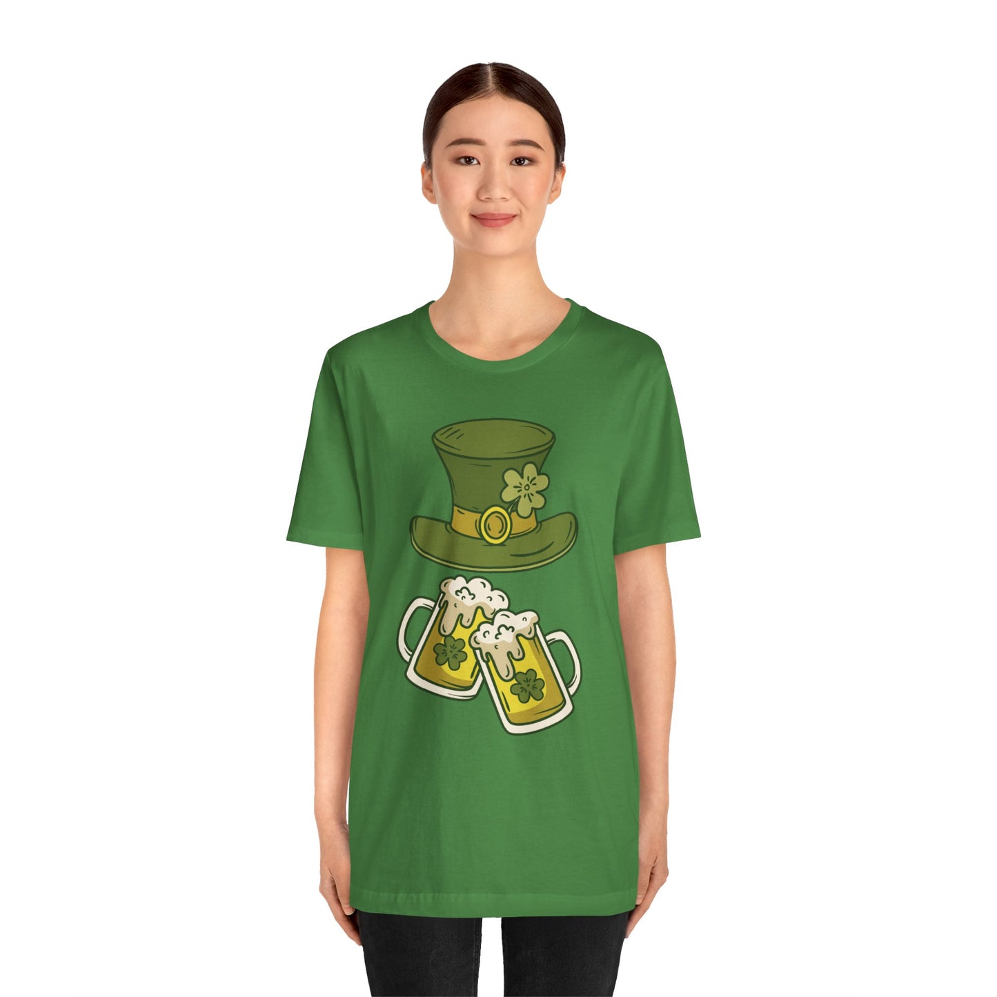 Unisex Cotton Tee Shirt with Lucky Prints