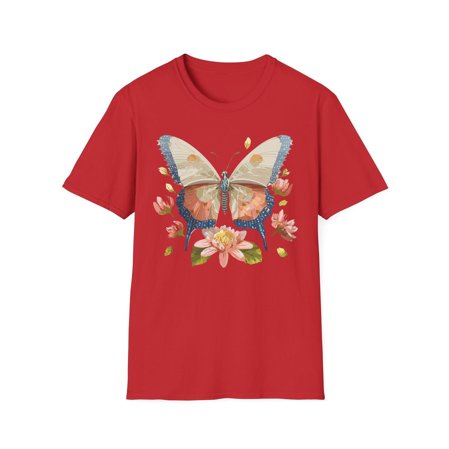 Butterfly Shirt Unisex Softstyle T Shirt Gildan 64000 100 Cotton Monarch Butterfly Gift