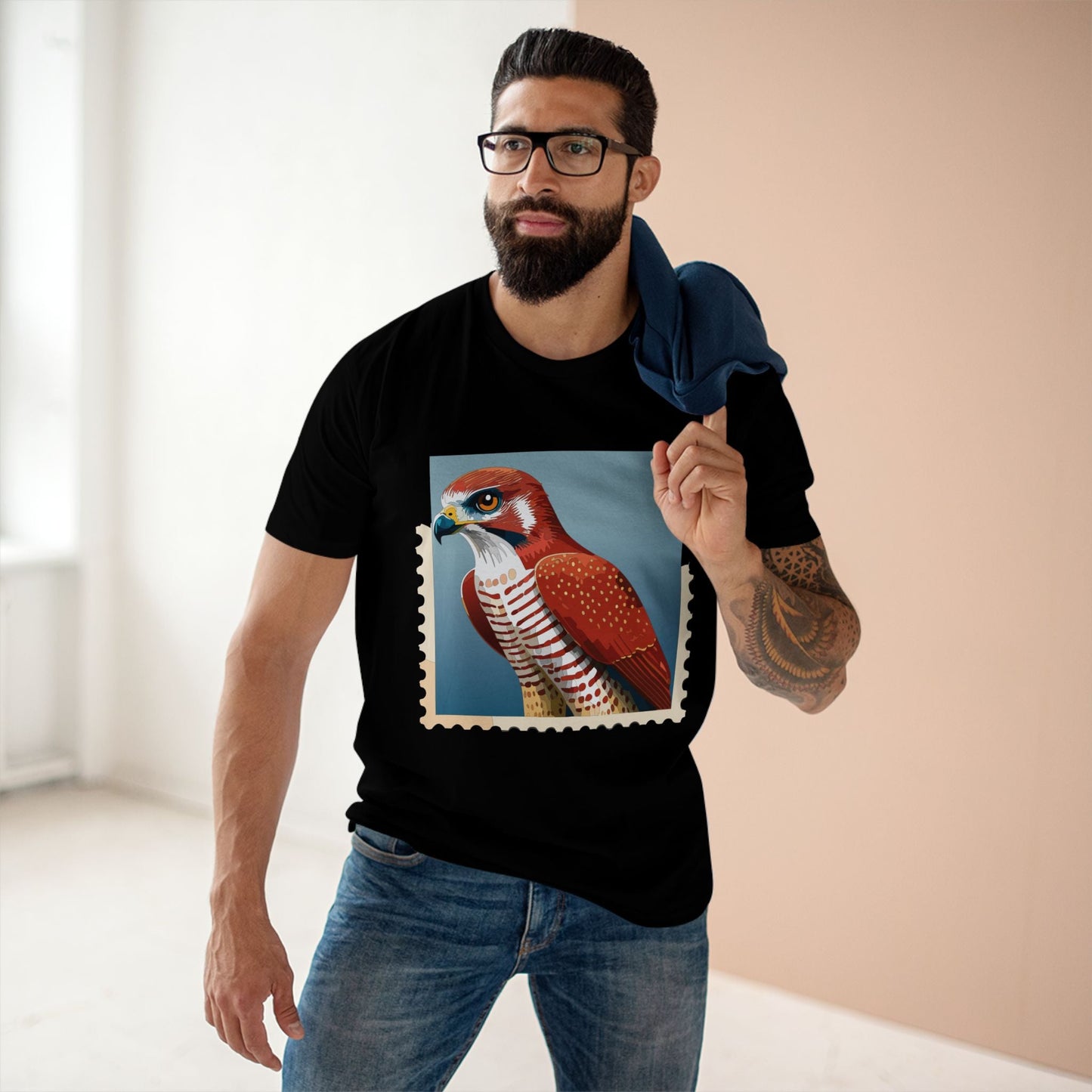 Postage Stamp Shirt Unisex Premium Cotton Tee With Original Art Design By Retro2Nova