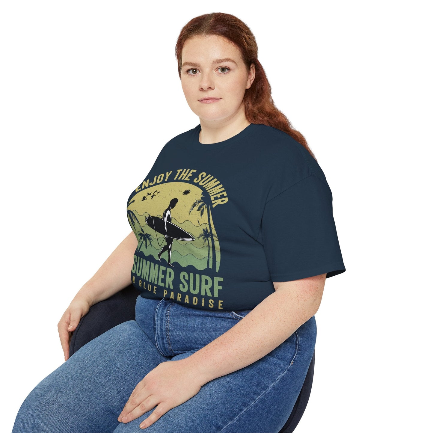 Summer Surf Art Design T Shirt TeeGallery Gildan 2000 Unisex Cotton Tee Apparel Collection