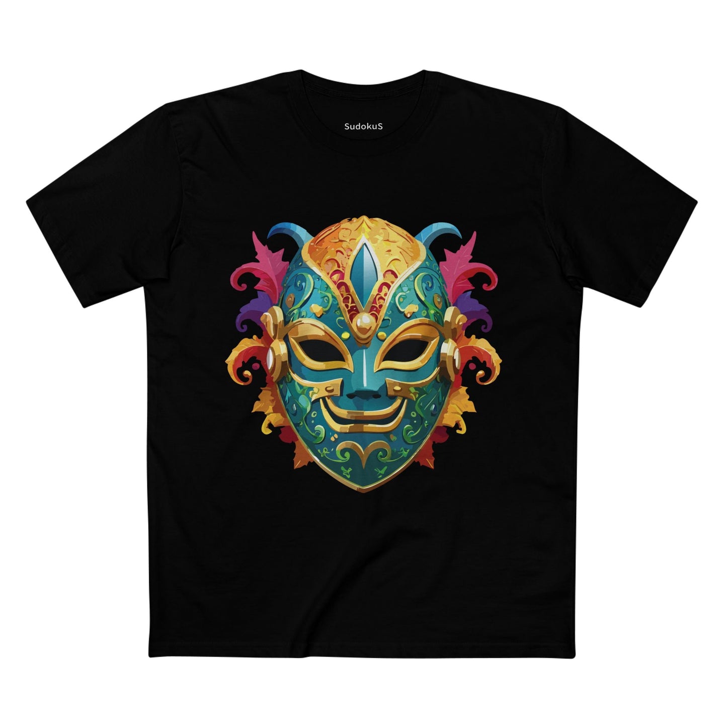 Mask Graphic Unisex 100 Cotton Staple Tee 20