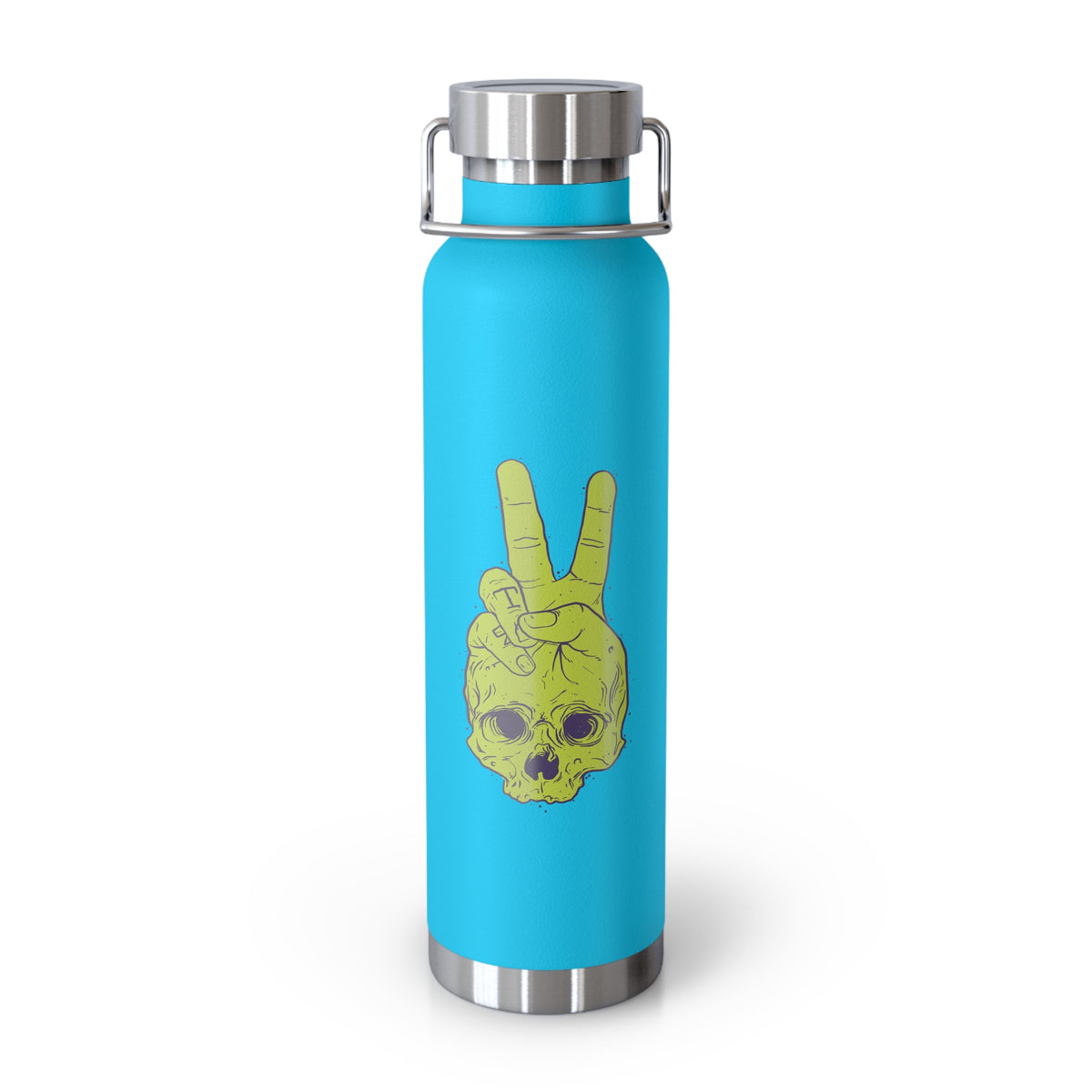 22oz Copper Insulated Water Bottle with Cartoon Design - CV60