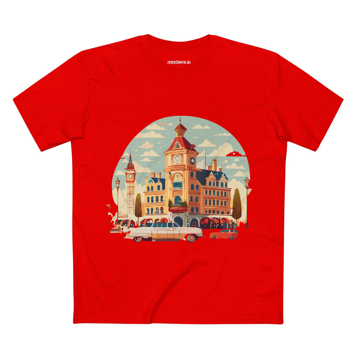 Retro Car Vintage Graphic Tee Staple Unisex 100 Cotton Tee Shirt - RC-3