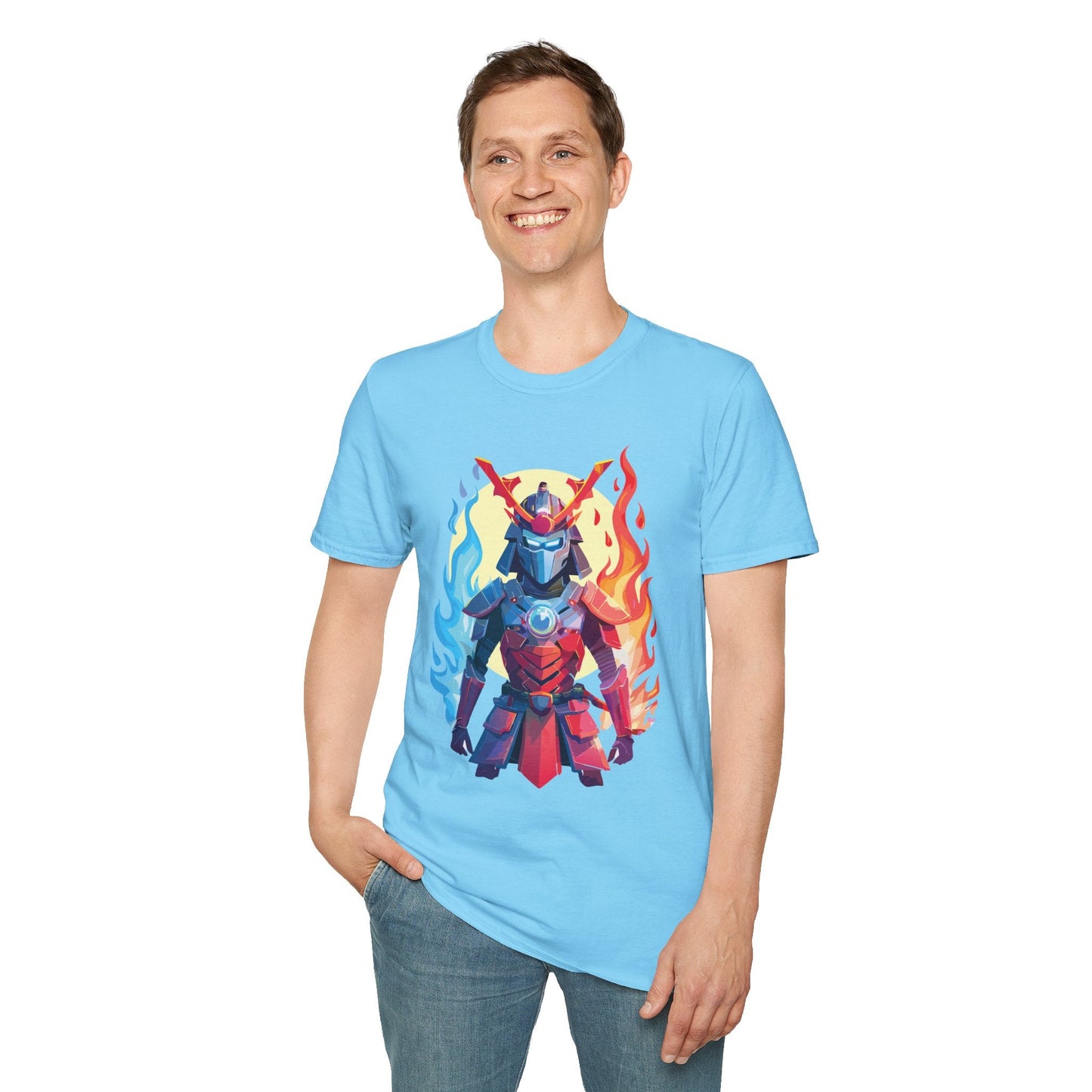 Samurai Shirt Unisex T Shirt Softstyle Ring Spun Cotton Gildan 64000 100 Percent Cotton Tee