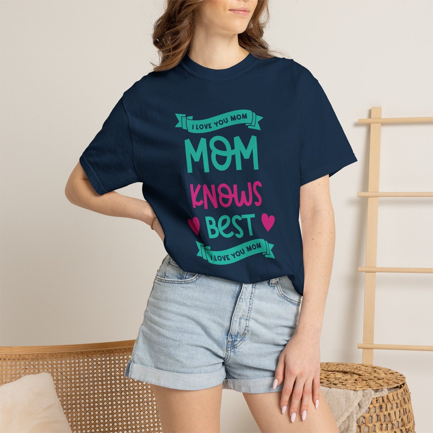 Mom T-shirt Mother's Day Mama Tee Unisex Comfort Colors Garment-Dyed Cotton h16