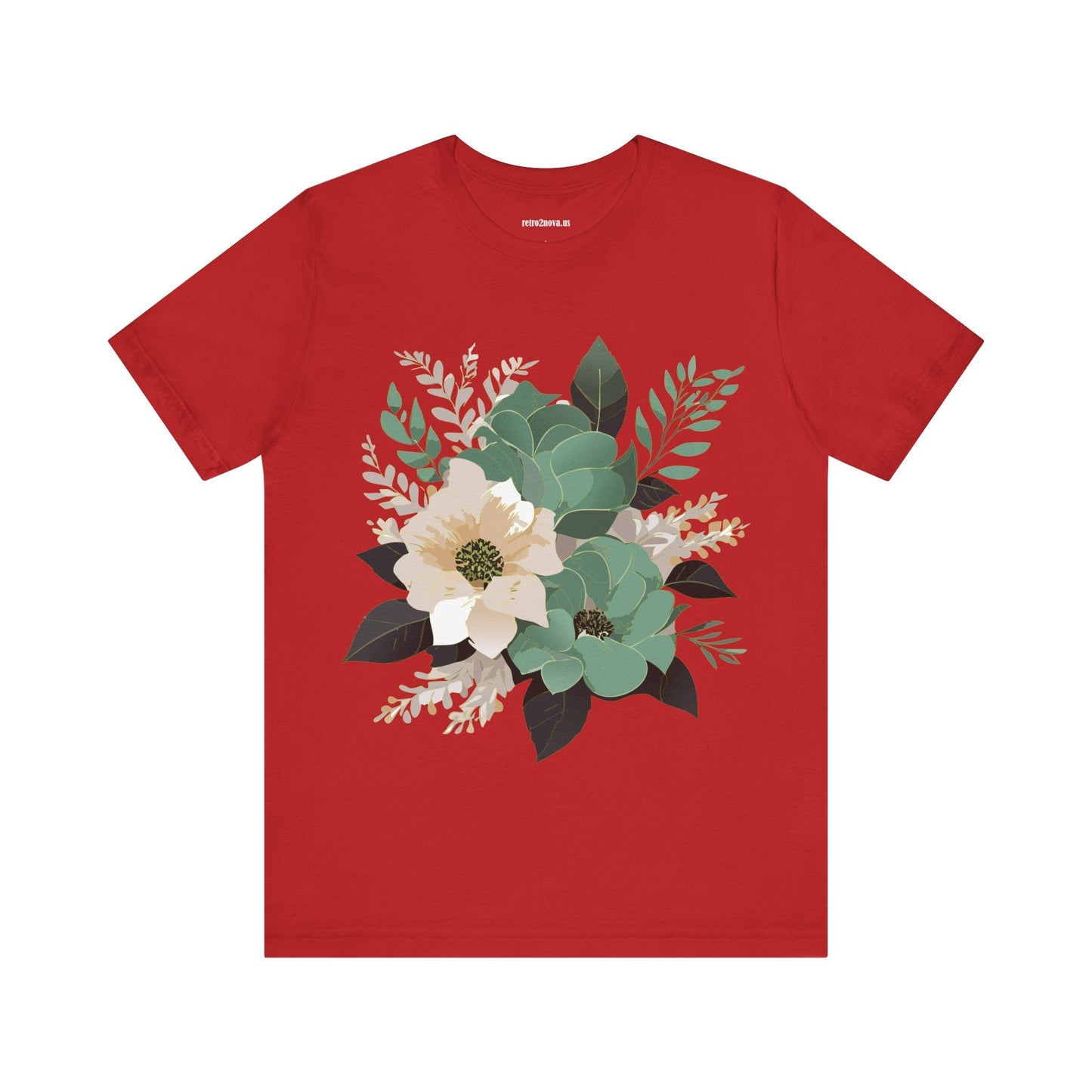 Flowers Shirt Floral Shirt Unisex Jersey Short Sleeve Tee From Flowers Collection Retro2Nova