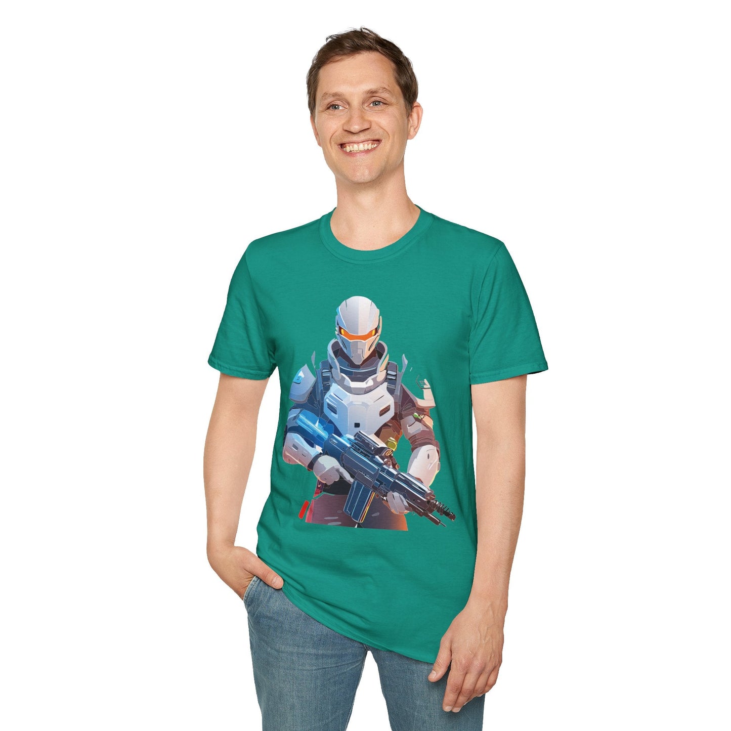 Robocop T Shirt Unisex Softstyle Ring Spun Cotton Tee With Robocop Art Design Premium Comfort