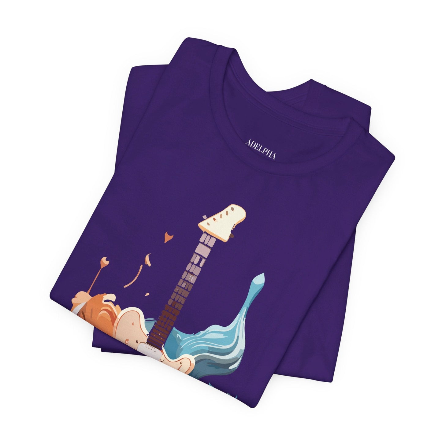 Adelpha Vintage Inspired Graphic Music T Shirt Unisex Short Sleeve Tee For Everyday Wear