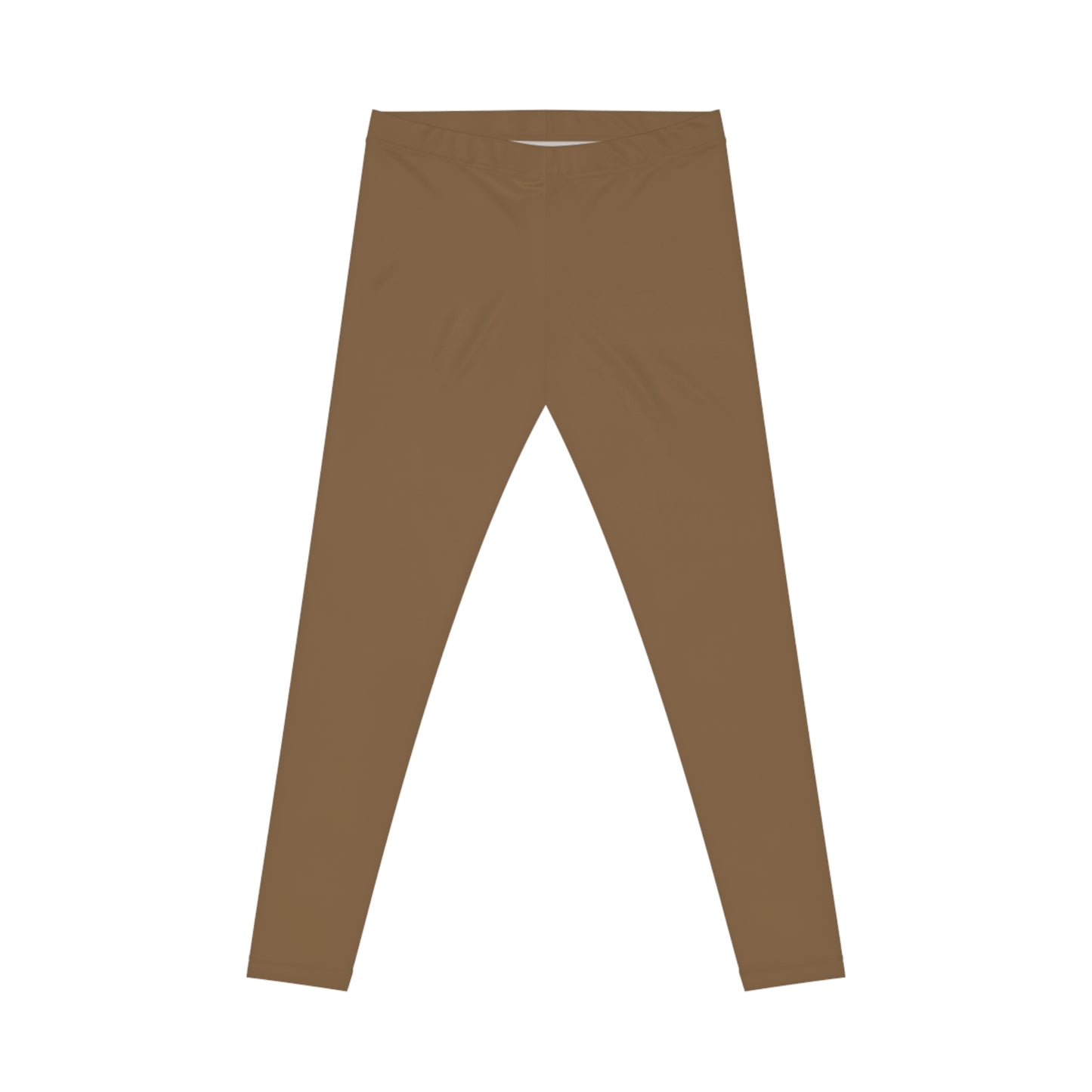 Olive Wood Color Women's Poly-Span Casual Leggings XS-2XL