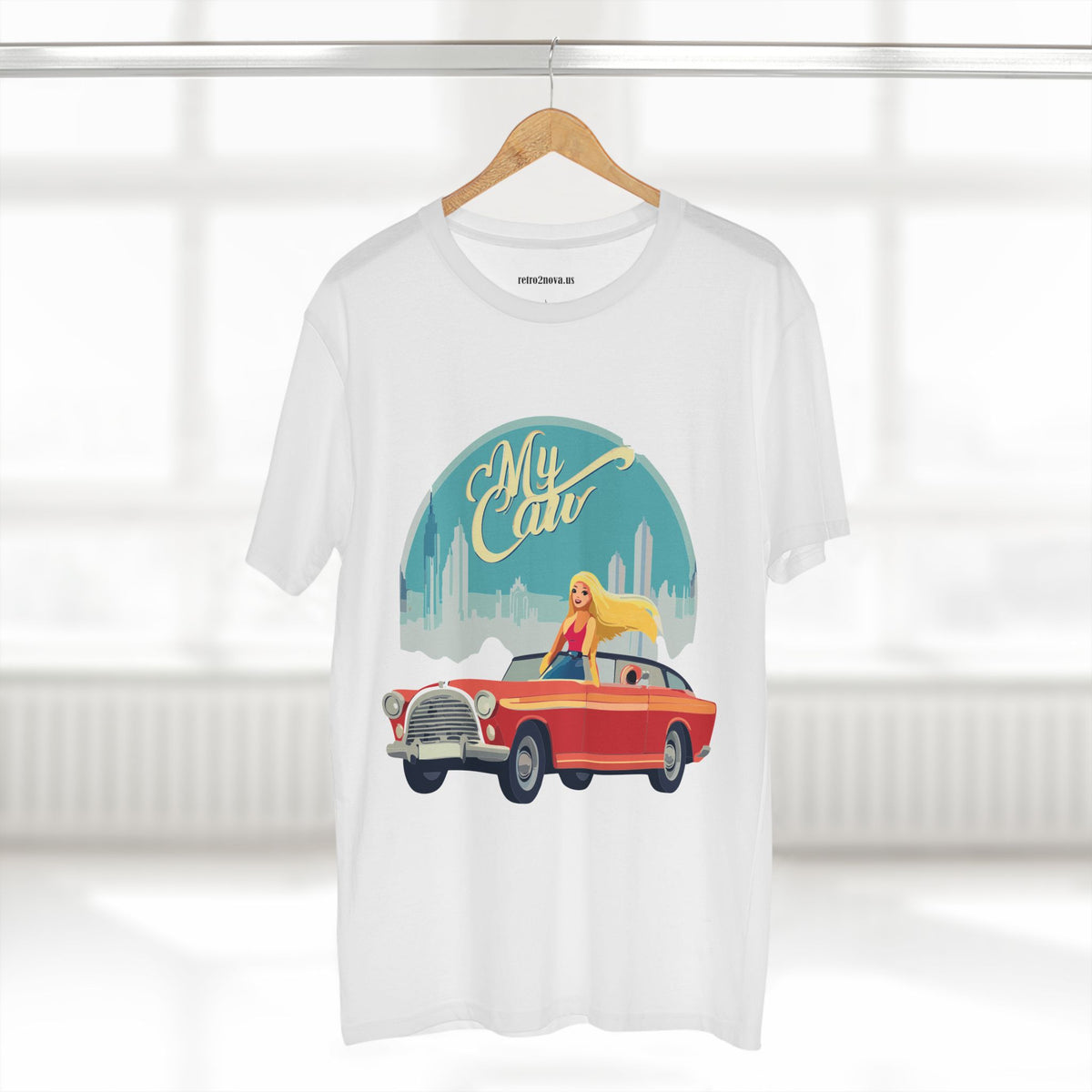 Retro Car Vintage Graphic Tee Staple Unisex 100 Cotton Tee Shirt - RC-13