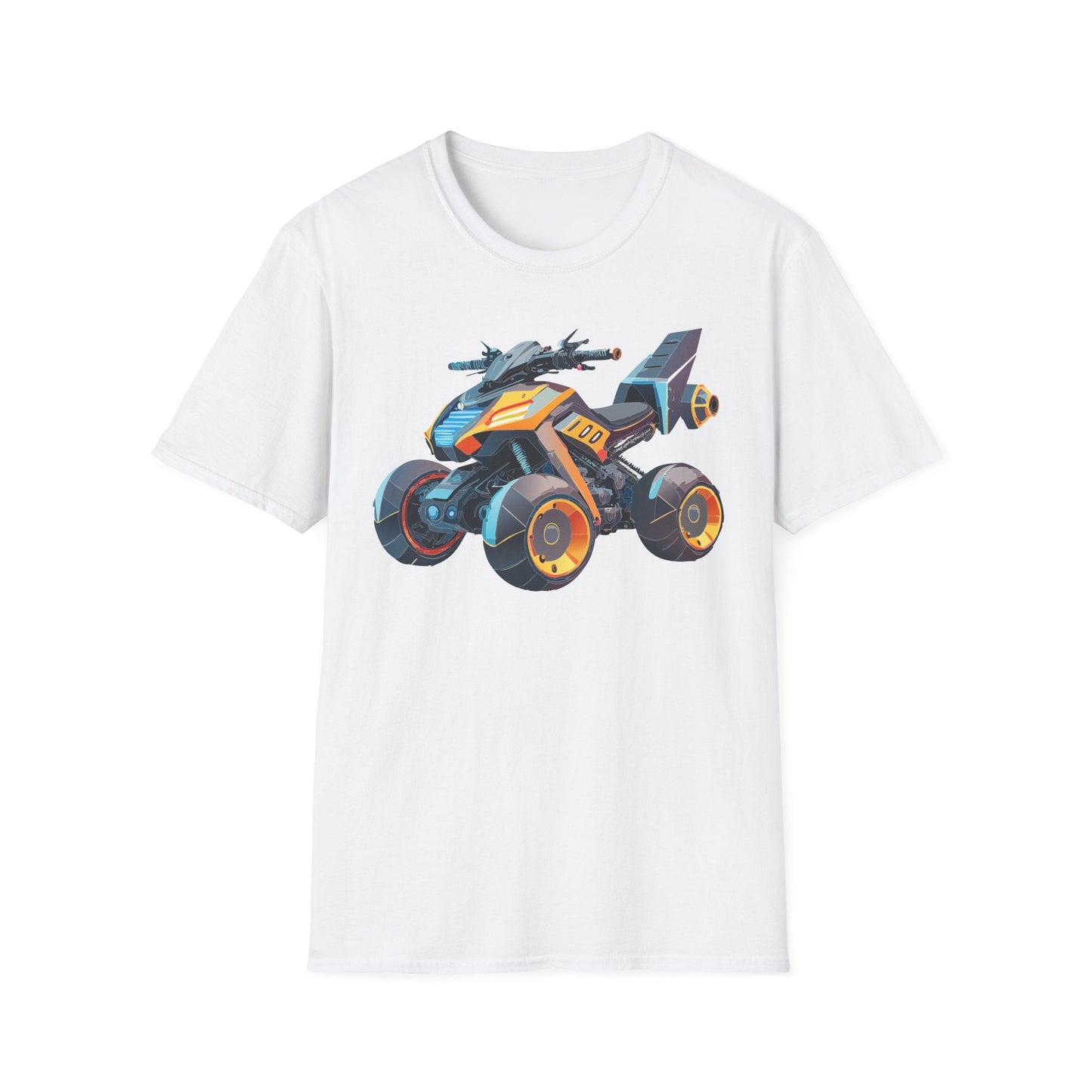 Unisex Bike T Shirt Moto Shirt With Motorcycle Design MTB Tee For Riders One Hundred Percent Cotton