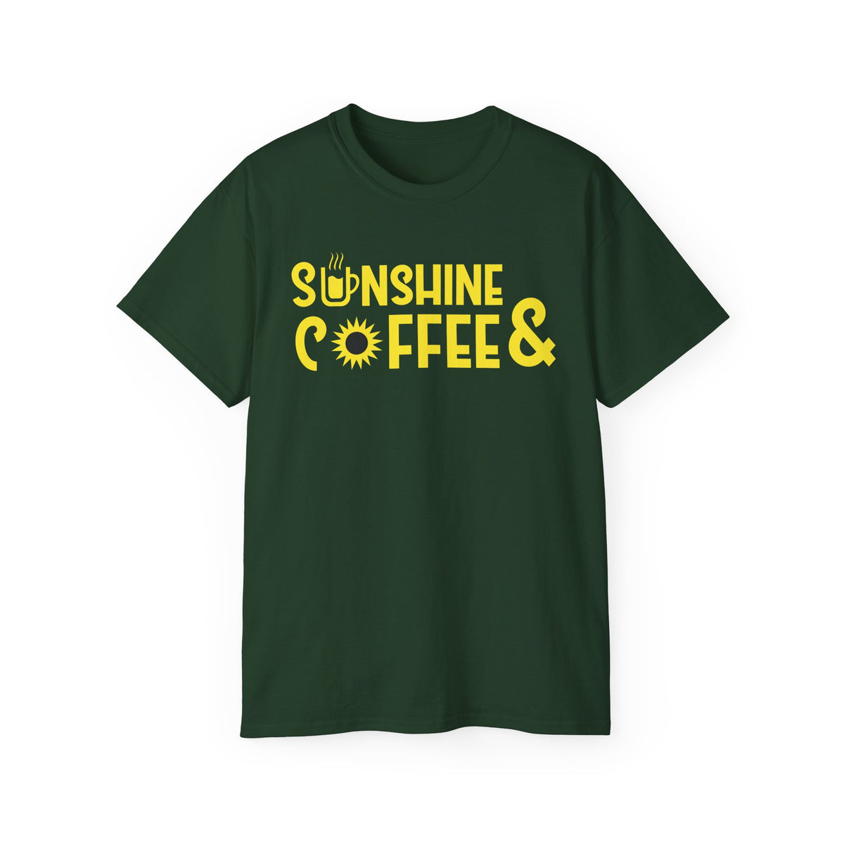 Sunshine Coffee & Tee | Yellow Sun Graphic T-Shirt