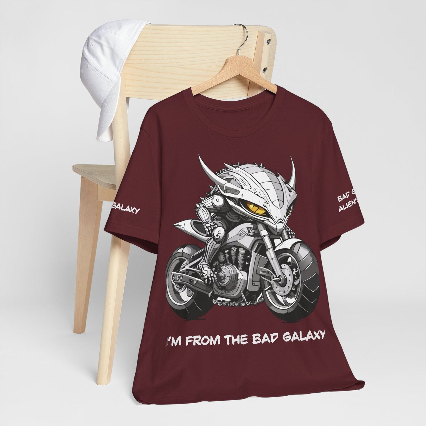 Alien Tee Shirt From Bad Galaxy 100 Percent Cotton Eco Friendly Inks Made In USA