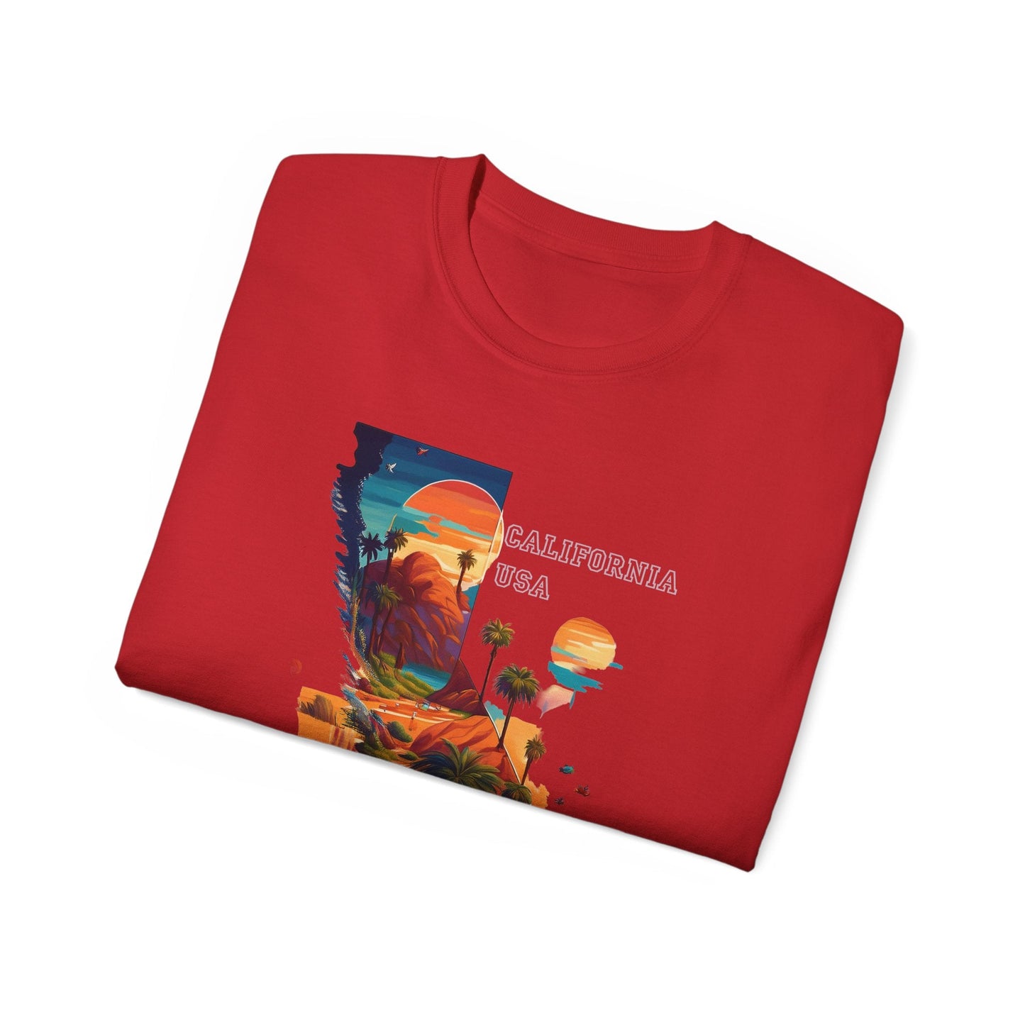 California Graphic Unisex Cotton T‑Shirt 2