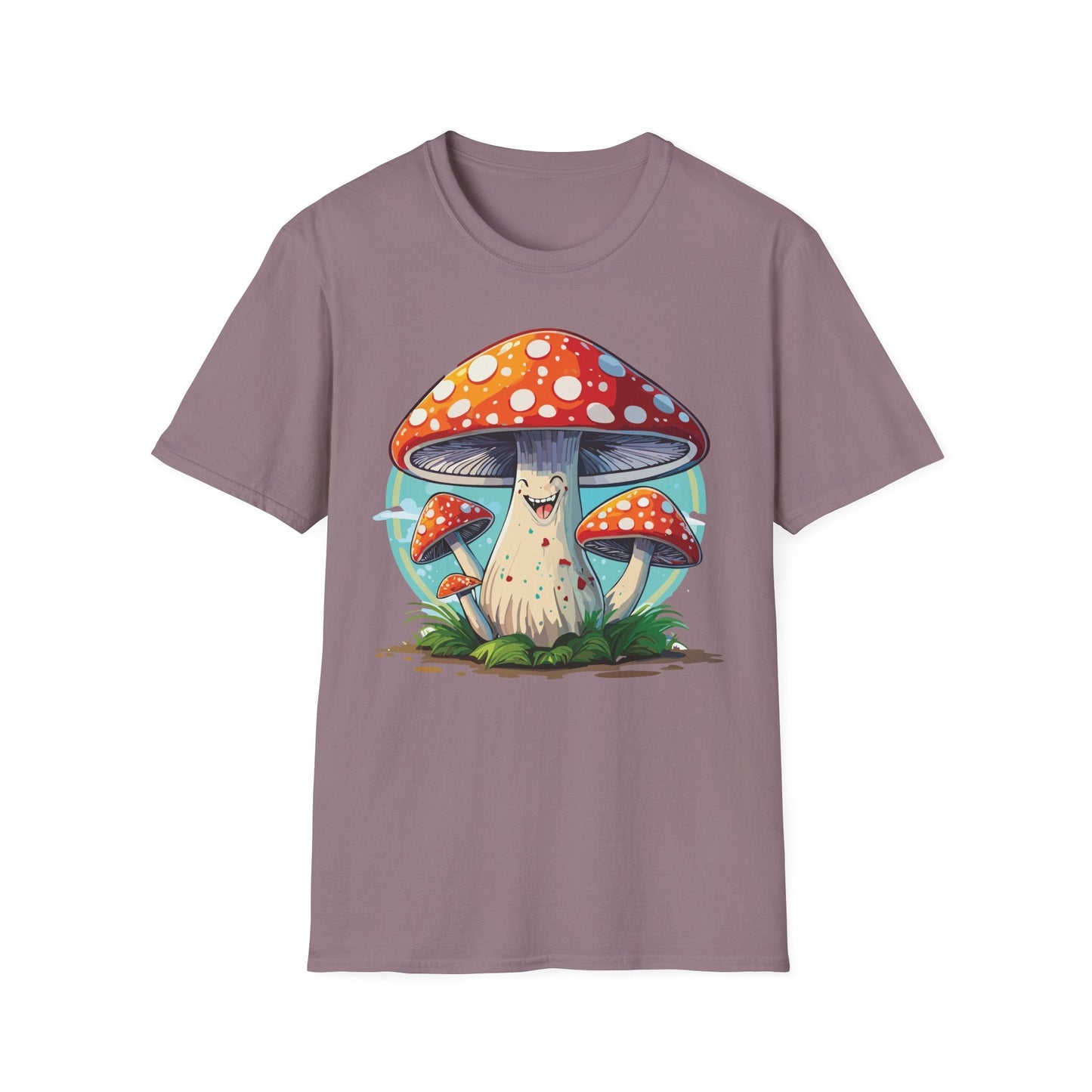 Mashroom Tee Shirt Unisex Funny Mashroom Design Softstyle Cotton Tee For Everyday Comfort