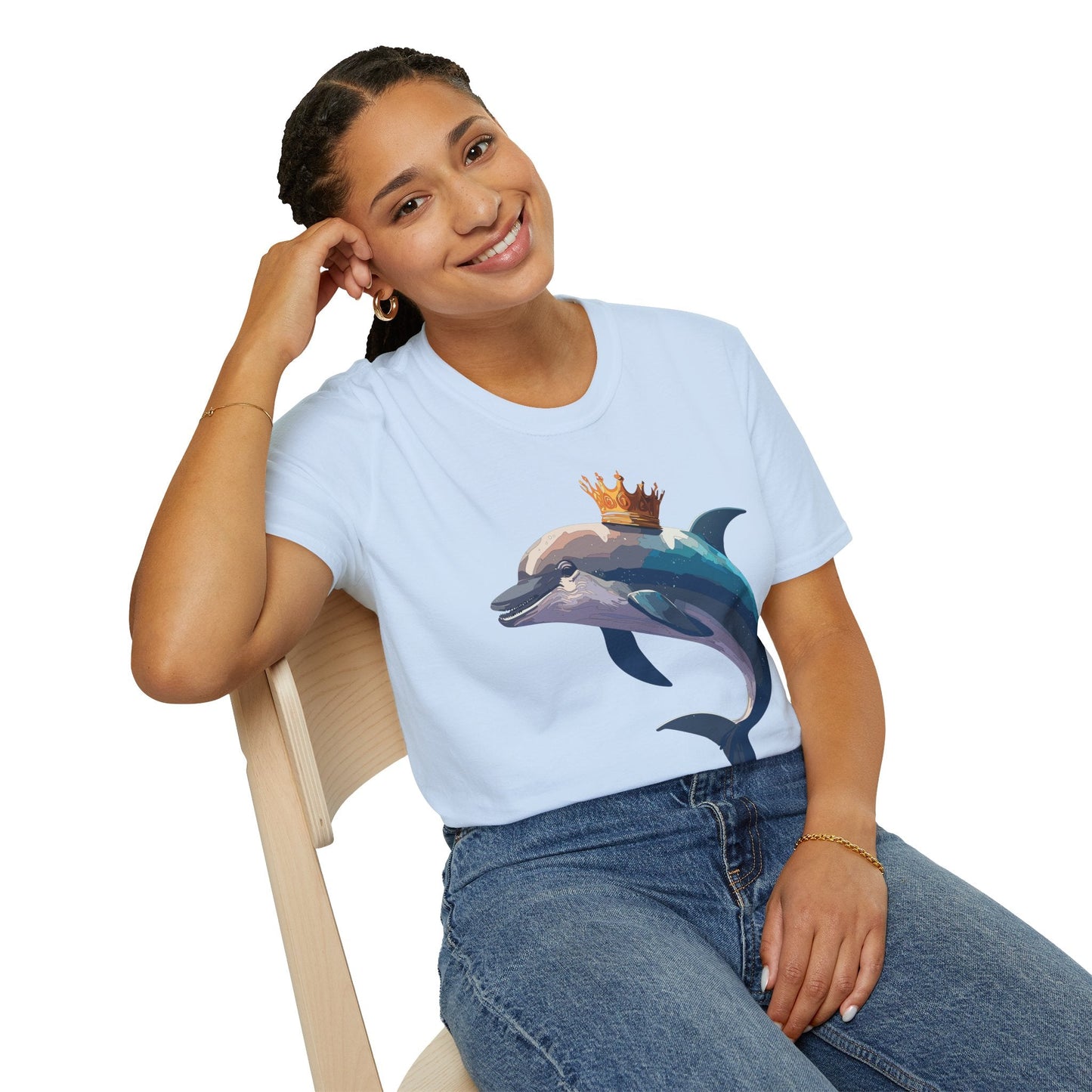 Dolphin Shirts Unisex Gildan Softstyle 64000 100 Percent Cotton Tee For Animal Lovers