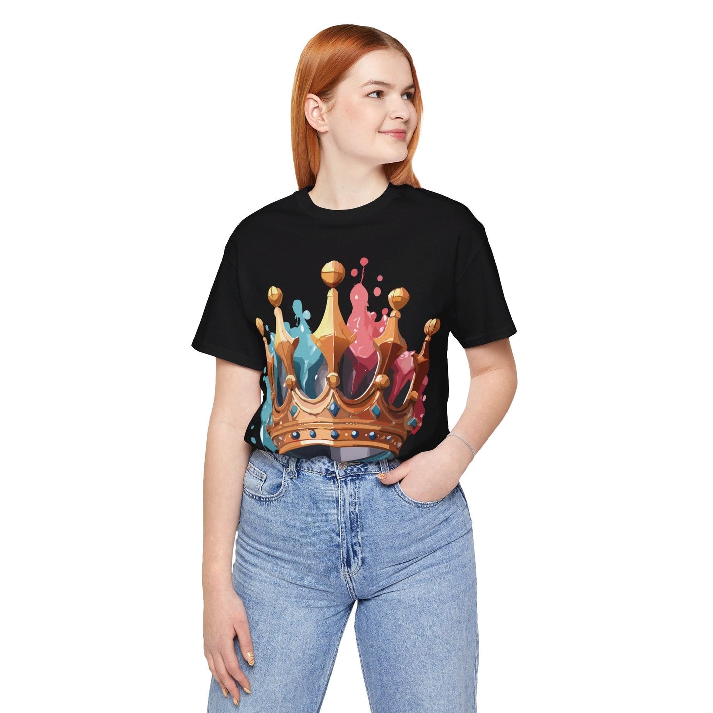 Adelpha Graphic Tee Crown Shirt Unisex Vintage Artwork Premium Casual Everyday Wear T Shirt