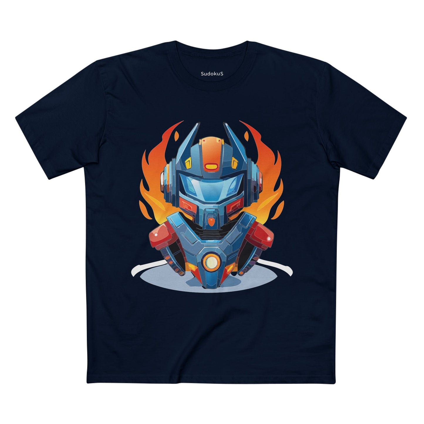 Cyborg Robot Graphic Unisex 100 Cotton Staple Tee 6